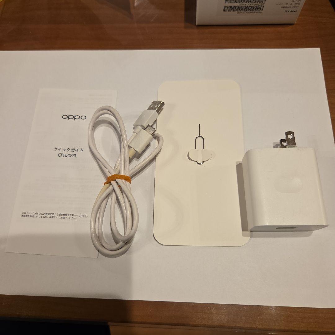 美品 OPPO A73 楽天 64GB スマホ ネイビーブルー 付属品付 箱付 - メルカリ