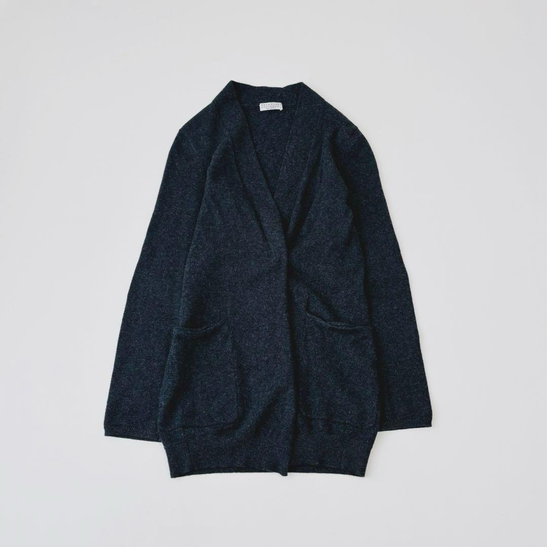 ブルネロクチネリ　カシミヤ100カーディガン　ロング　ダークグレー　M ブルネロ クチネリのカーディガン】カシミアに抱擁される喜び | THE