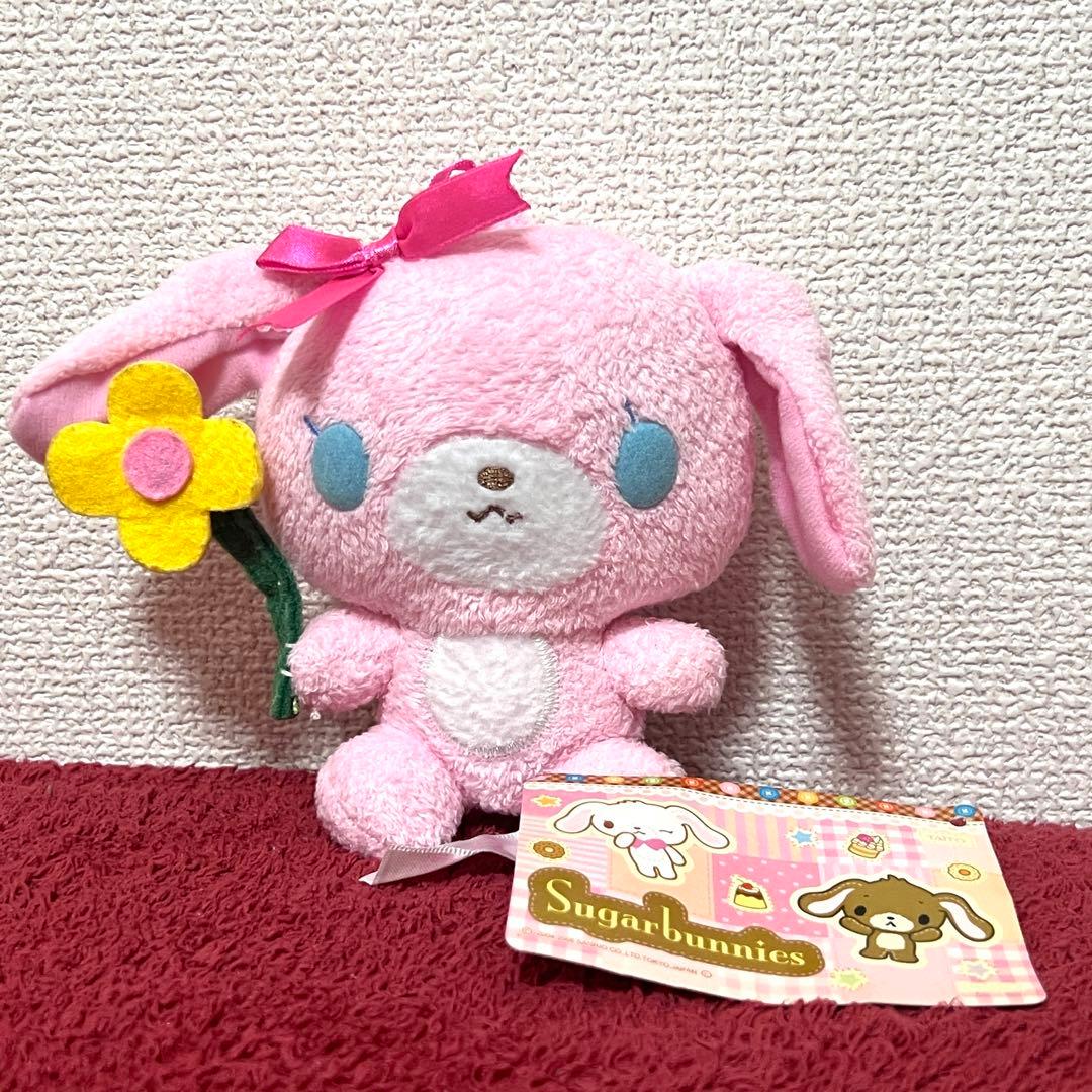 サンリオ シュガーバニーズ ももうさ おすわりぬいぐるみ マスコット