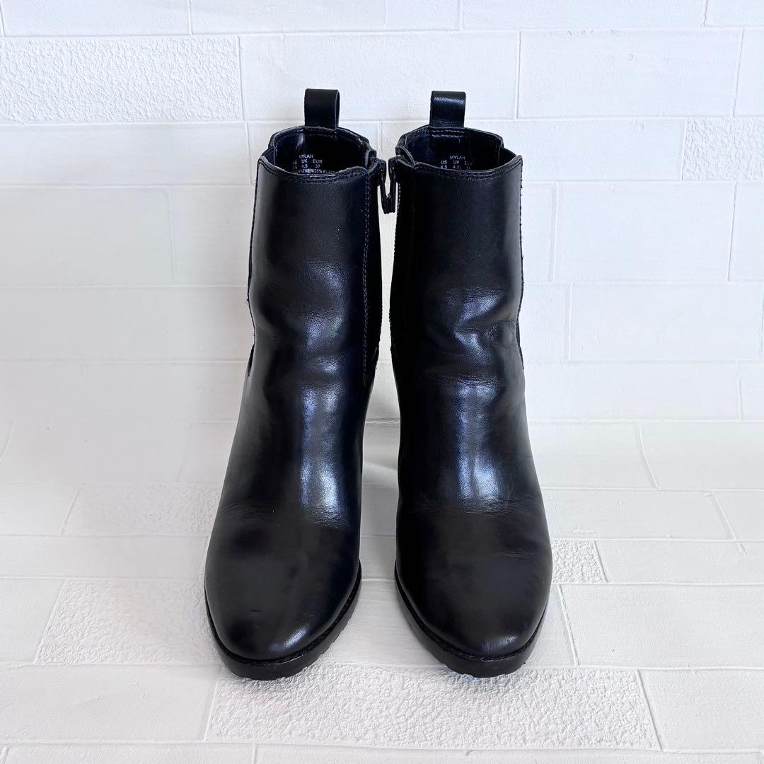 ラルフローレン サイドゴアブーツ チェルシーブーツ 23cm 本革 黒