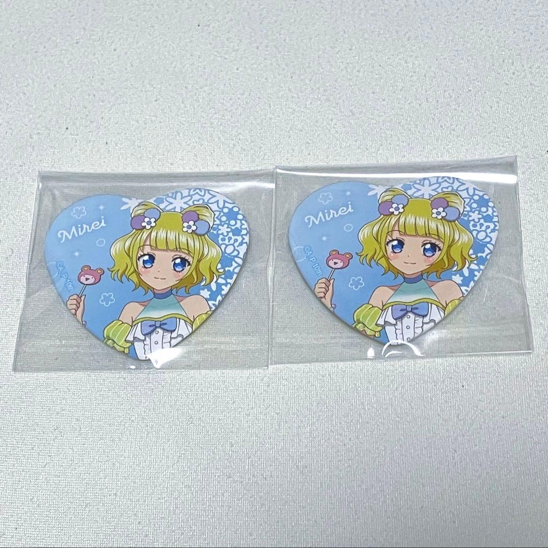 アイカツ プリパラ ガーデンパーティー 新宿 缶バッジ ハート缶バッジ