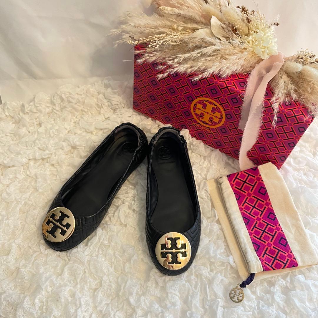 トリーバーチ キルティングレザー バレエシューズ バレリーナ おまけ付　22.5 楽天市場】【最大2万円OFFクーポン対象・3/1限定】TORY BURCH