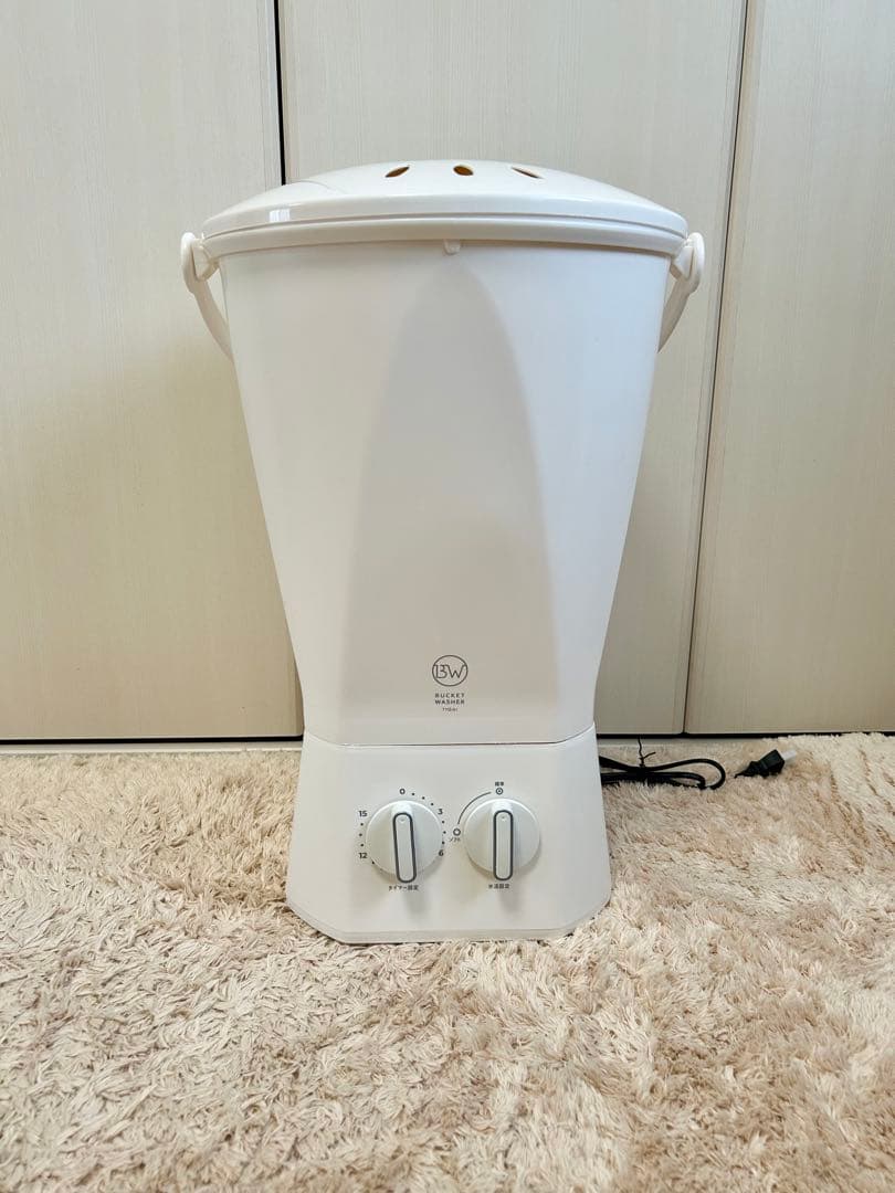 バケツウォッシャー　ウォッシュボーイ　小型 バケツ型洗濯機ホワイト 白(限定色) 楽天市場】洗濯機 ウォッシュボーイ 小型洗濯機 （ バケツ型洗濯機