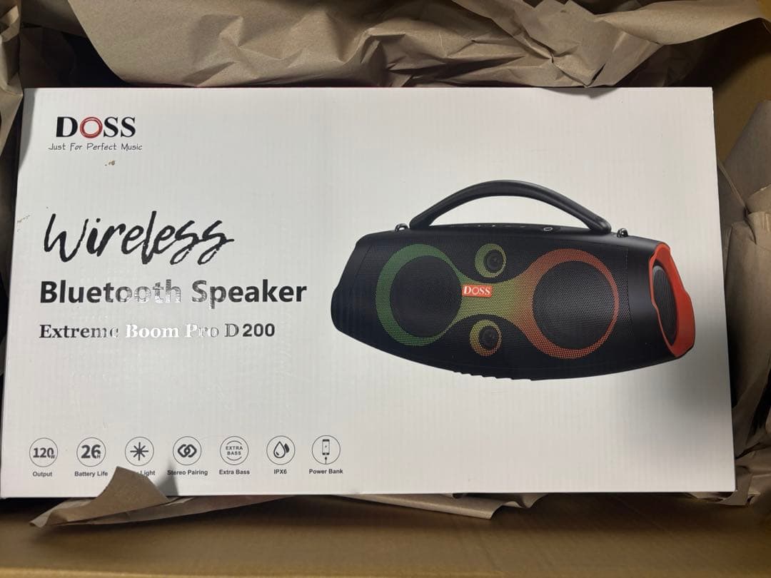 DOSS Extreme PRO D200 ワイヤレススピーカー Amazon.co.jp: DOSS Extreme Boom Pro D200 Bluetooth Speaker
