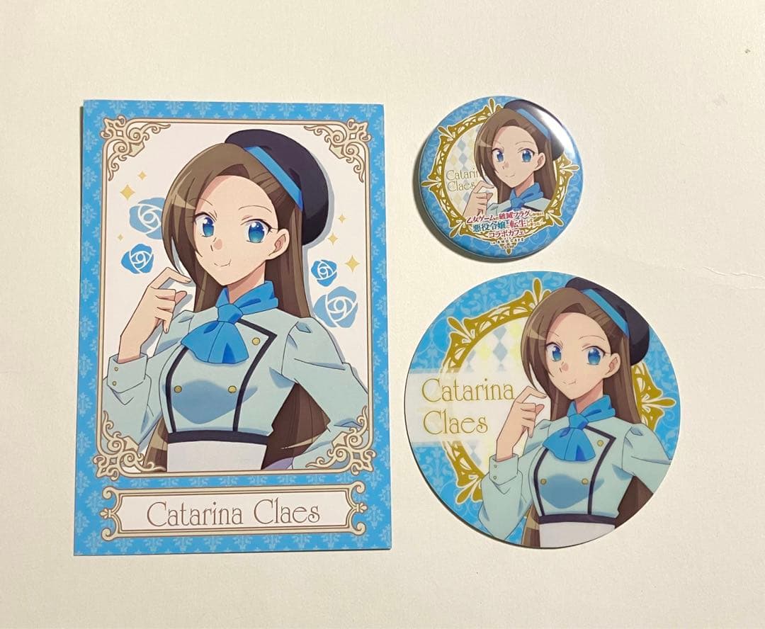 乙女ゲームの破滅フラグ はめふら カフェ カード コースター 缶バッジ