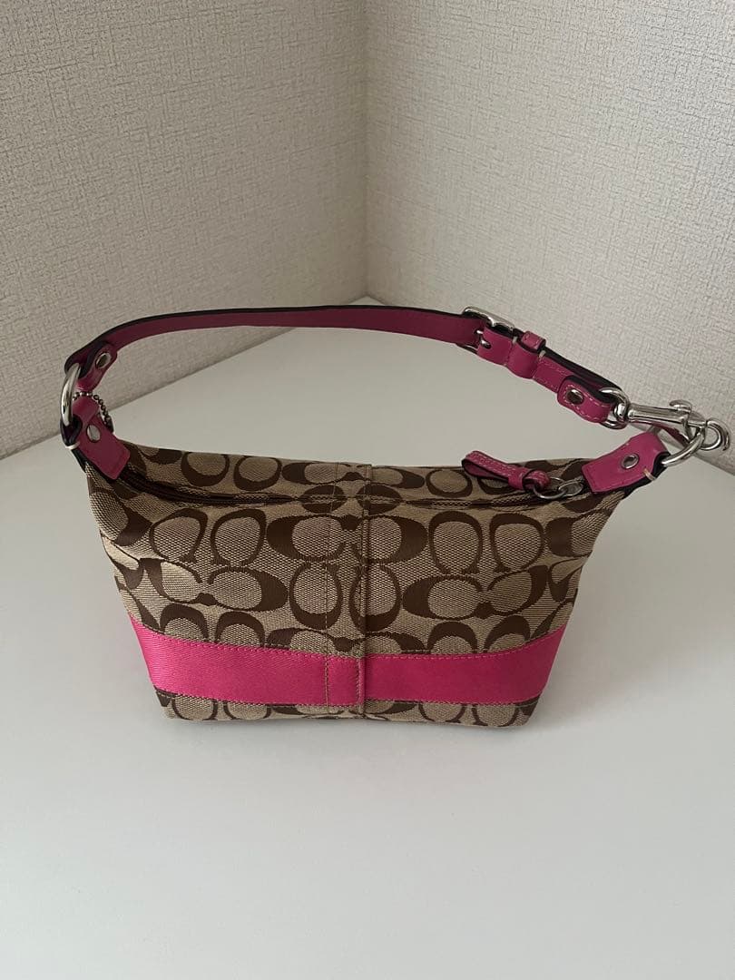 Coach ハンドバッグ ブラウン・ピンク コーチ COACH COACH コーチ CA721 ハンドバッグ トート ショルダー
