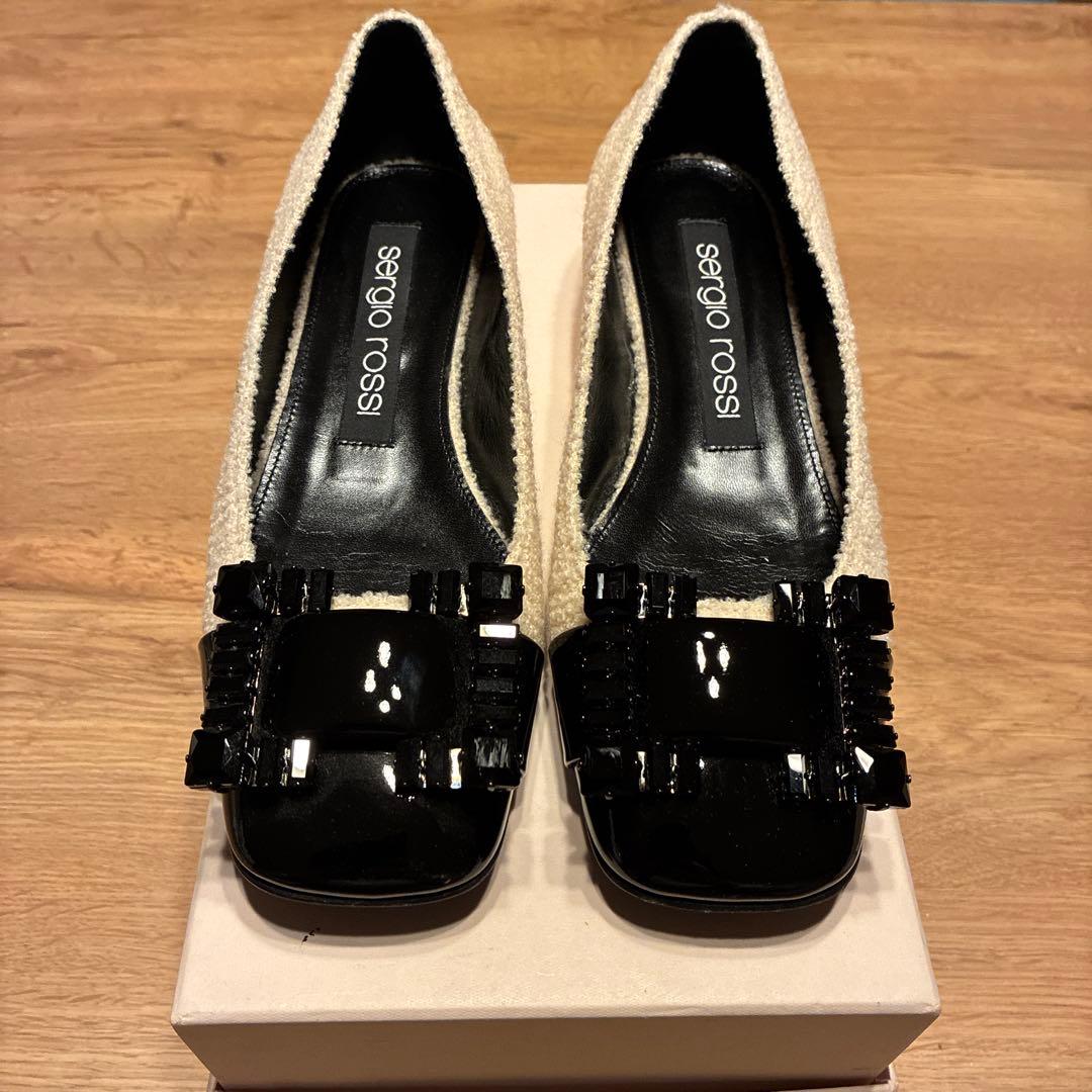 【美品】セルジオロッシ SR1 005 37ハーフ 中古・古着通販】sergio rossi (セルジオロッシ) Sr1 エスパドリーユ