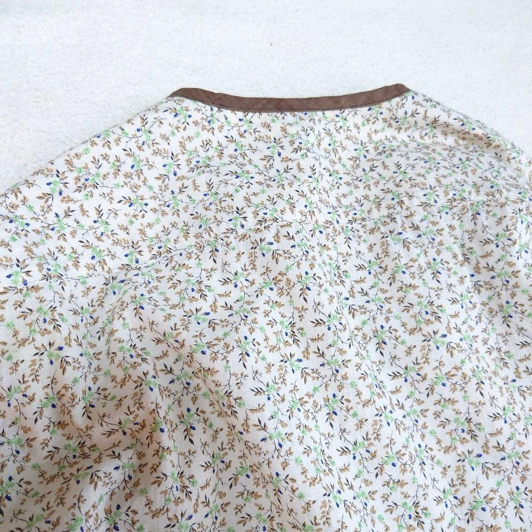 未使用品 45R ツタフラワープリントのフリルブラウス 45rpm - メルカリ