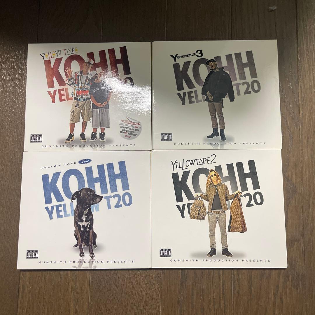 M*o様 kohh yellow tape T20 1〜4 hip-hop 千葉 KOHH / YELLOW TAPE 4【ZAKAI限定特典付】