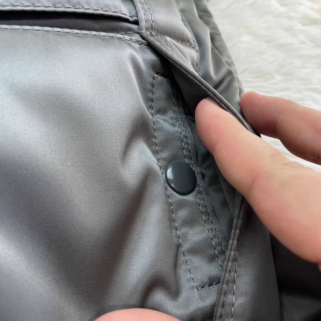 極美品】ポーター タンカー ショルダーバッグ ダブルジップ シルバー