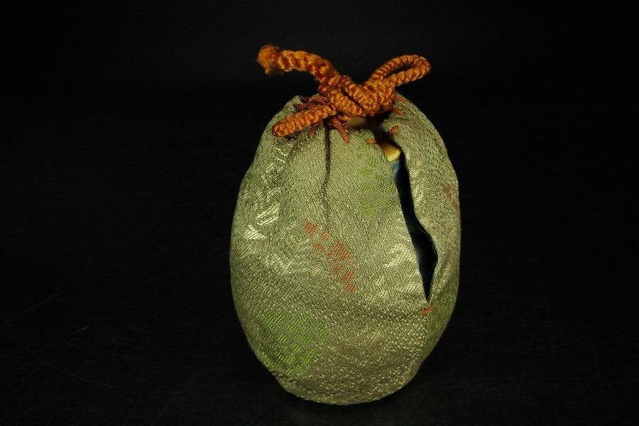 中国美術 古染付 祥瑞 茶入 明時代 唐物 鹿角蓋 茶道具伝来(K-XA856