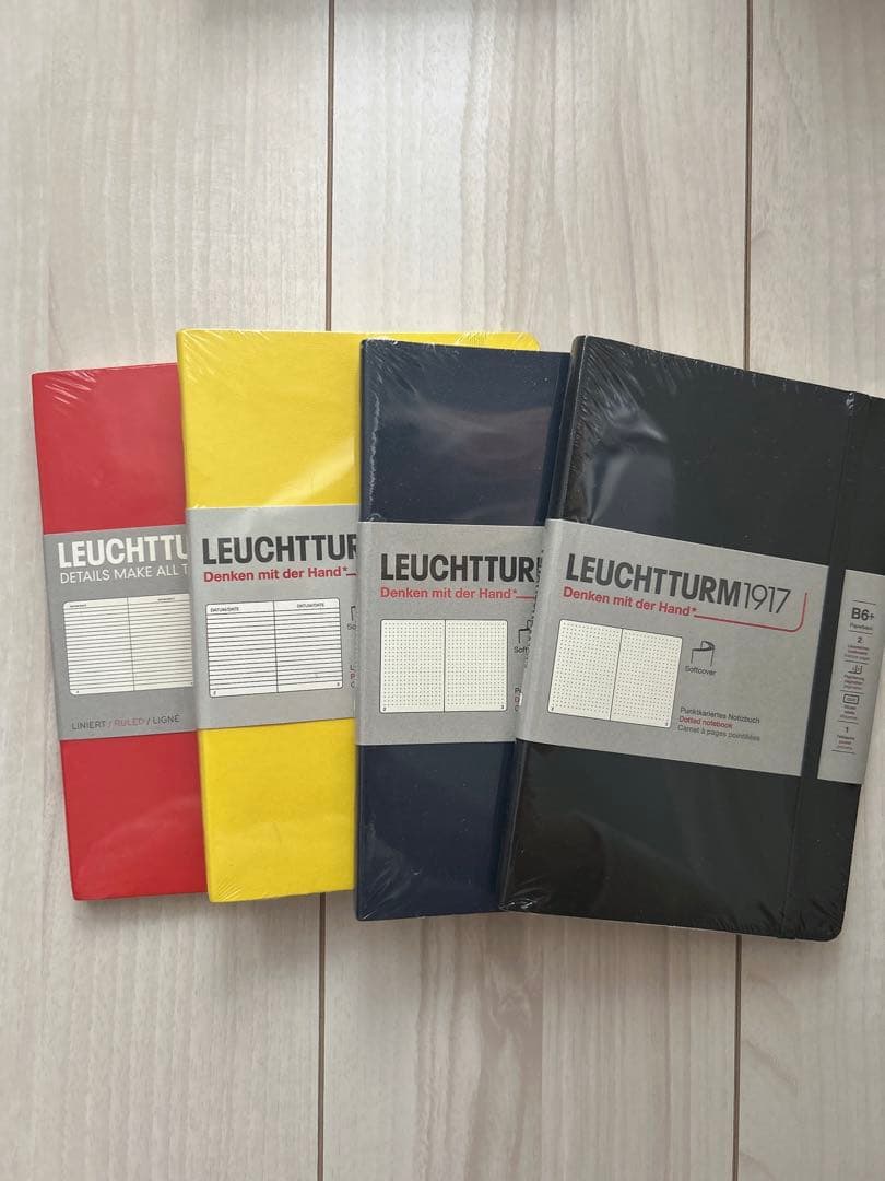 LEUCHTTURM1917 B6+ ノート 4冊セット Leuchtturm Notebooks, B6+ Ruled Pages - FLAX art & design