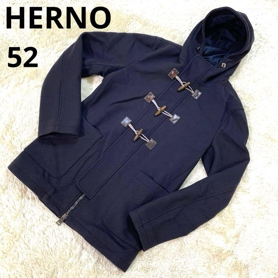 HERNO ヘルノ　ダッフルコート　ネイビー　XL LL ロングコート　ウール HERNO（ヘルノ） チェスターコート コート HERNO / ウールナイロン