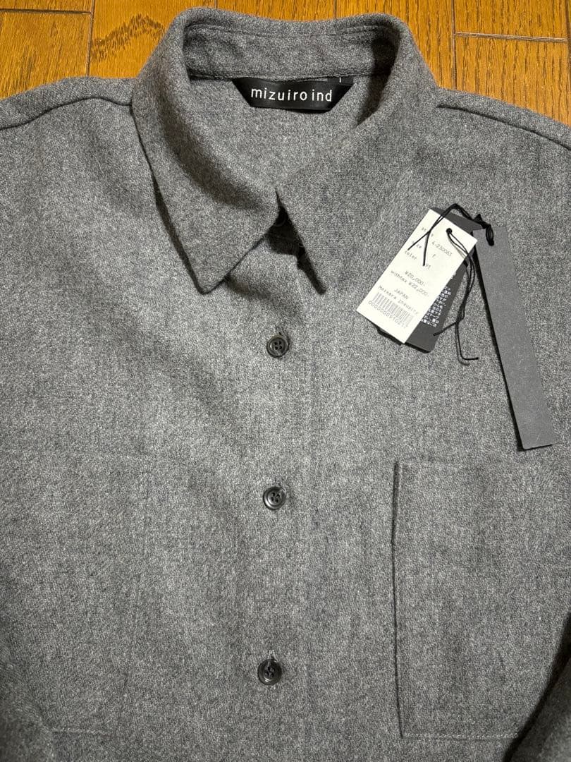 mizuiro ind ポケット付きワイドシャツ 羽織り 2025AW - メルカリ