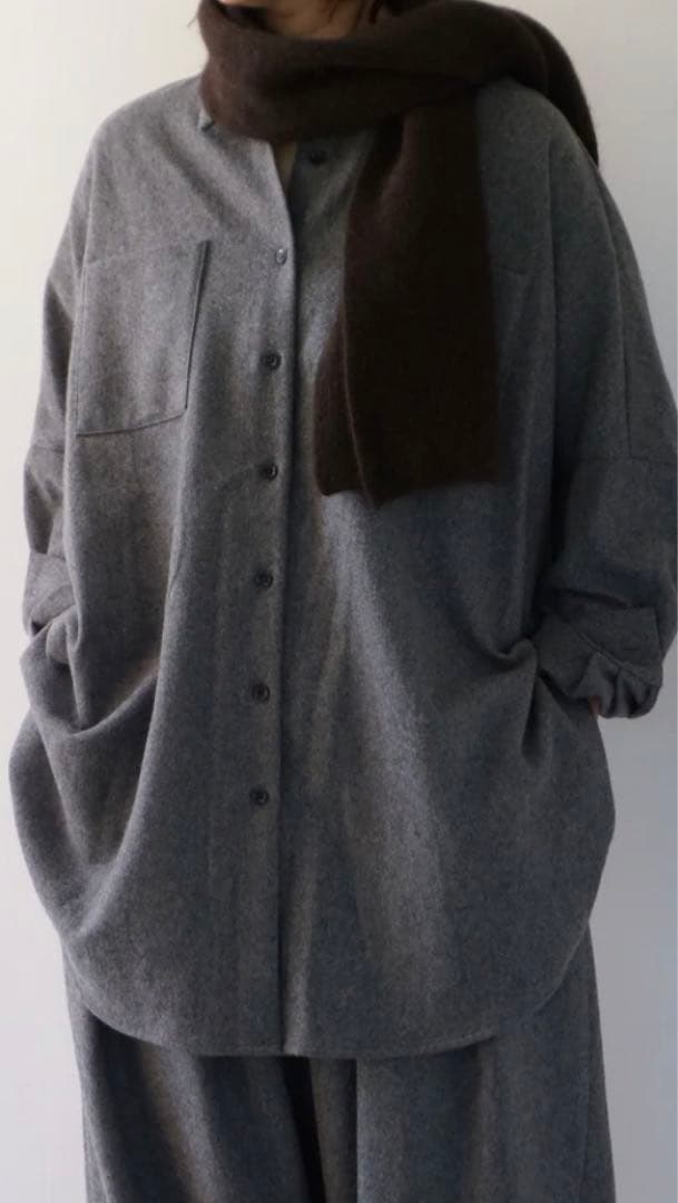 mizuiro ind ポケット付きワイドシャツ 羽織り 2025AW - メルカリ