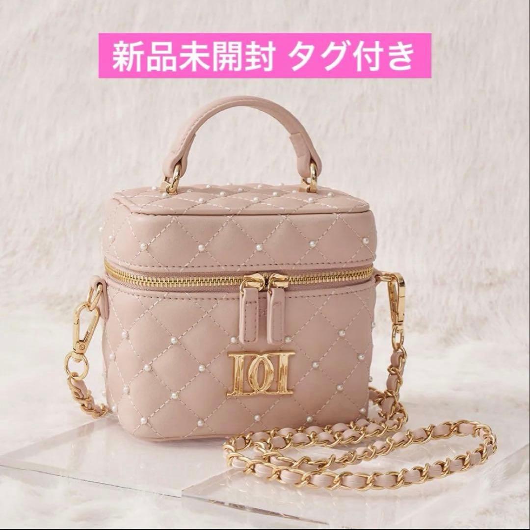 Darich キルティングパールスクエアミニバッグ ゴールドパーツ ピンク ダーリッチ Darich 【ゴールドパーツ】キルティングスクエアミニバッグ