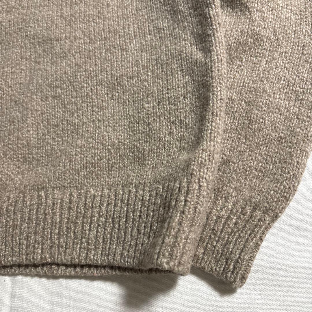 極美品 00s L.L.Bean ラムウール ヘンリーネック ニット セーター