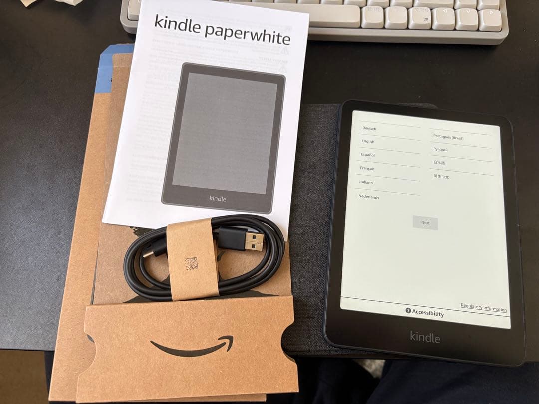 Kindle Paperwhite 本体 ケース、USBケーブル付き Kindle（キンドル） kindle paperwhite 2021 第11世代 amazon