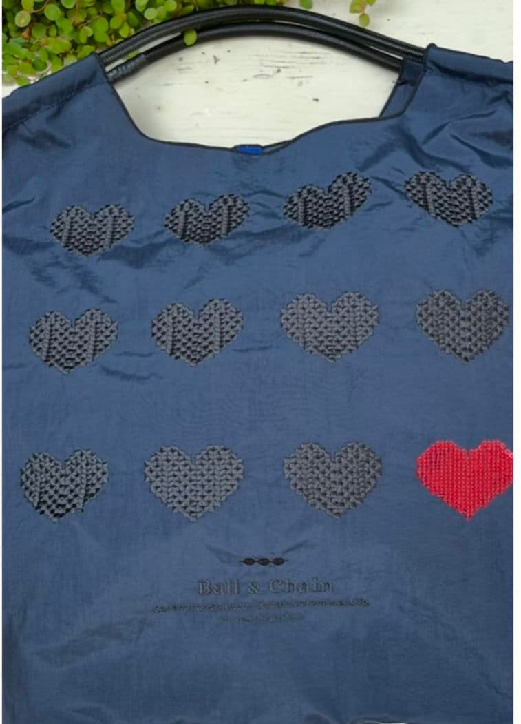 新品未開封】Ball & Chain 神戸限定エコバッグ ハート ネイビー - メルカリ