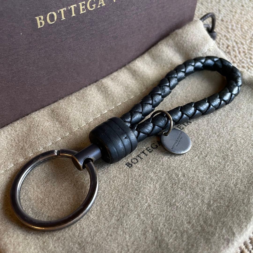 正規品⭐️極美品⭐️BOTTEGA VENETA 男女兼用　キーリング　ブラック BOTTEGA VENETA（ボッテガ・ヴェネタ） キーリング ボッテガ bottega