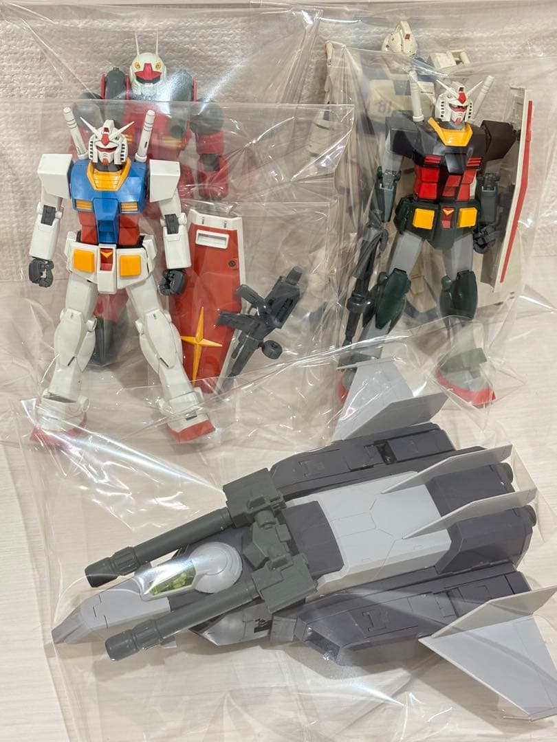 ①ジャンクプラモデル ガンプラ系・MG リアルタイプ ガンダム&Gアーマー 他 ①ジャンクプラモデル ガンプラ系・MG リアルタイプ ガンダム&G
