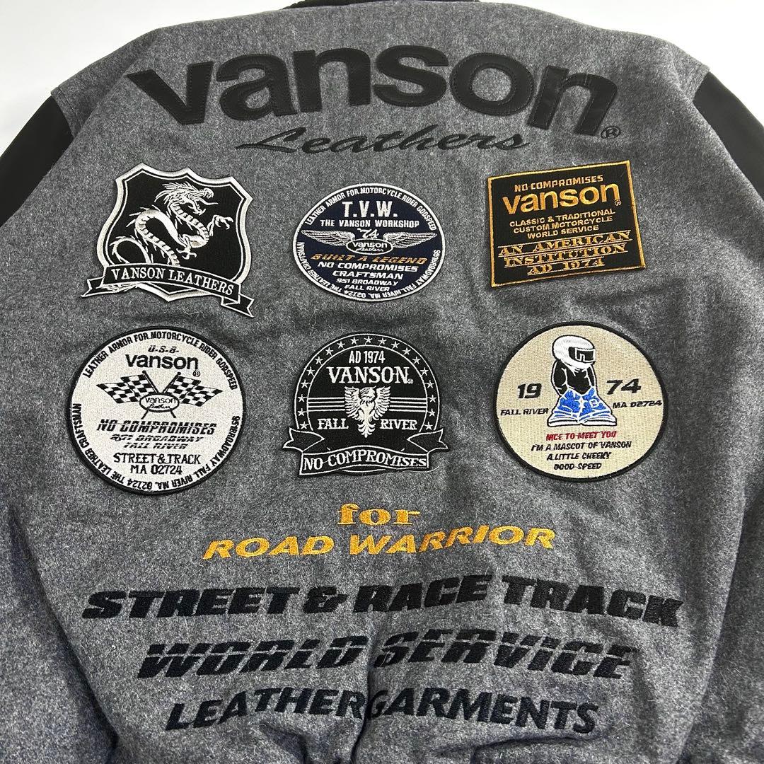 VANSON VS25107W AWARD JACKET ジャケット スタジャン - メルカリ