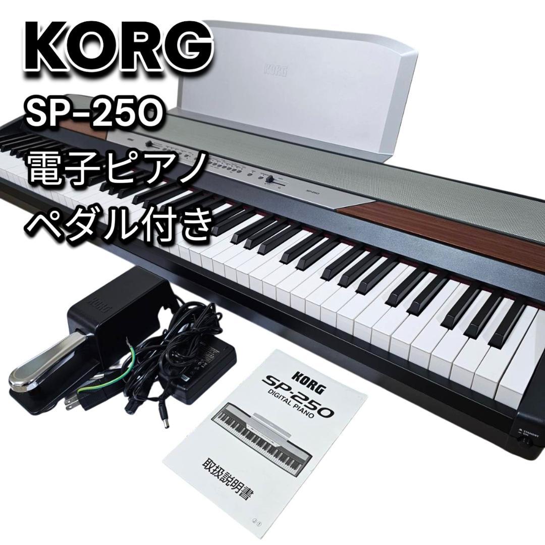 【美品】KORG SP-250 デジタル 電子ピアノ 88鍵 ペダル 取説付き KORG コルグ 88鍵デジタルピアノ 電子ピアノSP-250 | リサイクル