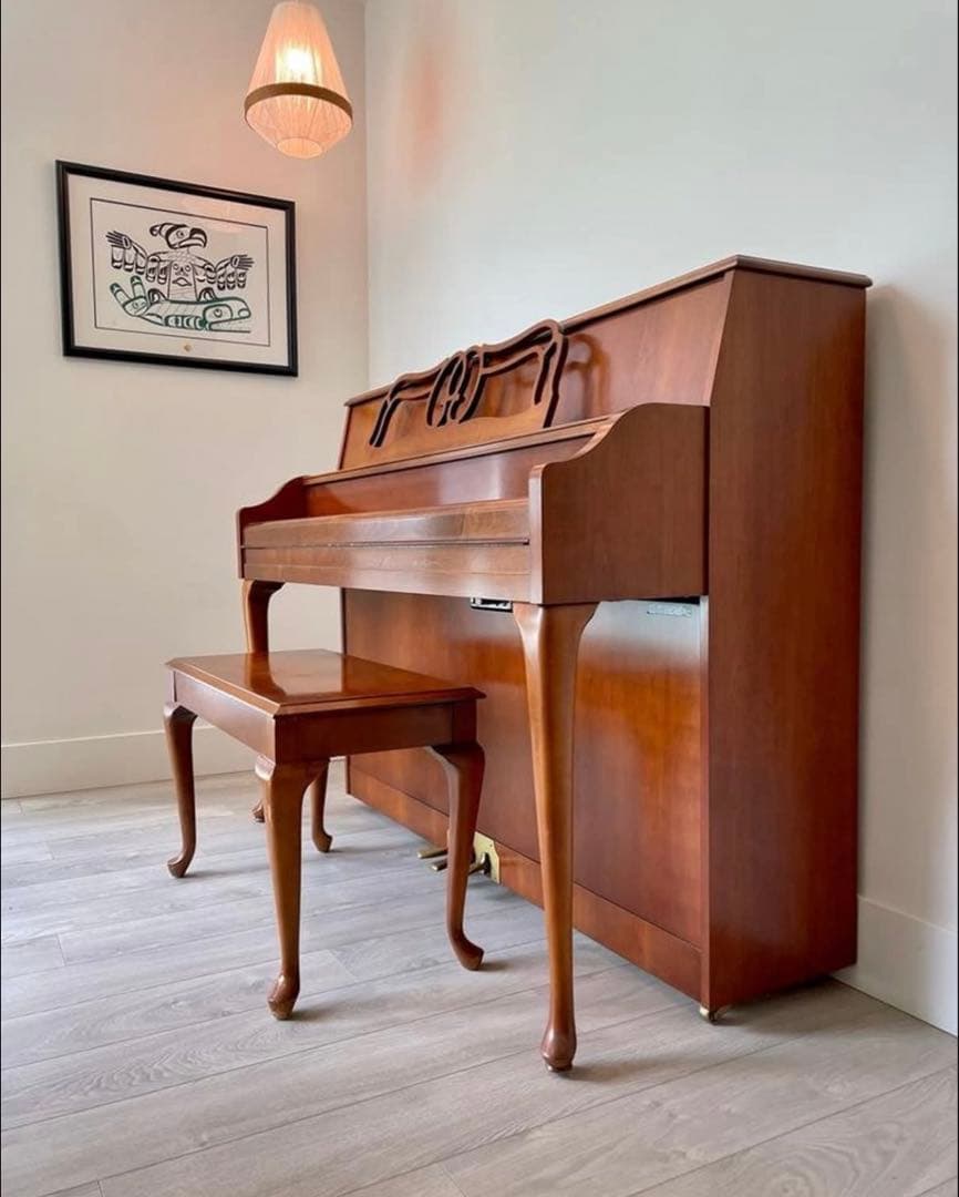 ☆美品綺麗☆USA YAMAHA ヤマハ アップライトピアノ 猫足☆調律回数