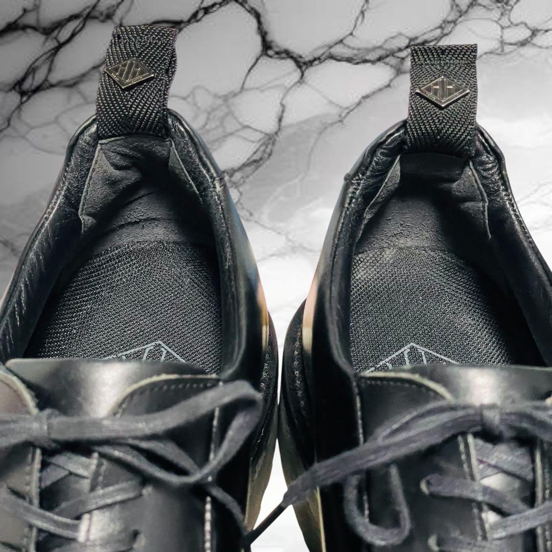 ダブルエイチ】WH プレーントゥ 外羽根 WHZB0001 ブラック 干場義雅