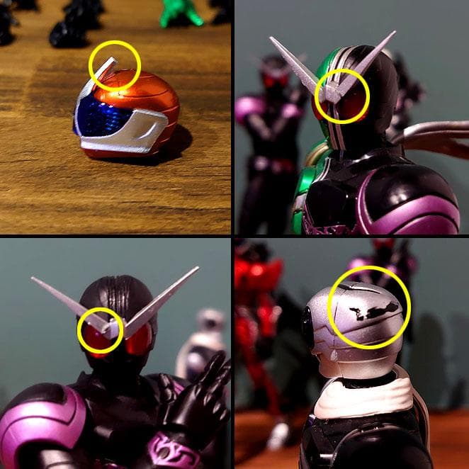 S.H.Figuarts 仮面ライダーダブル　4種+1台セット【ジャンク】