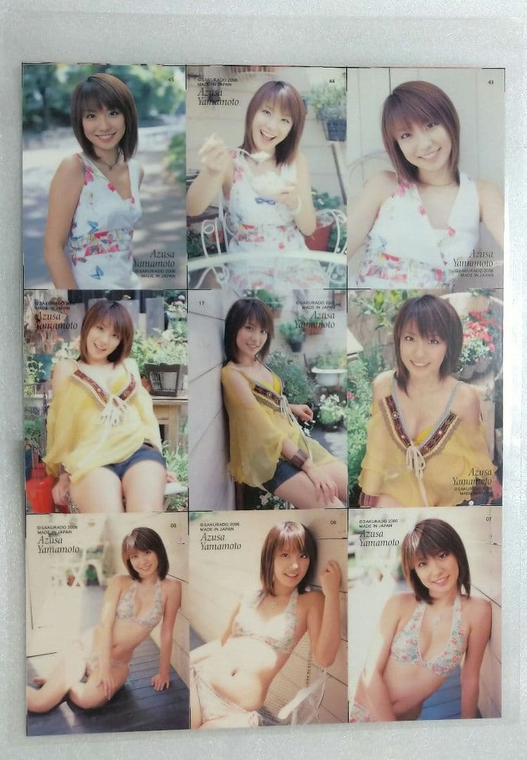 山本梓★サイン入り★ウルトラレア★アンカットシート★さくら堂のプリント付