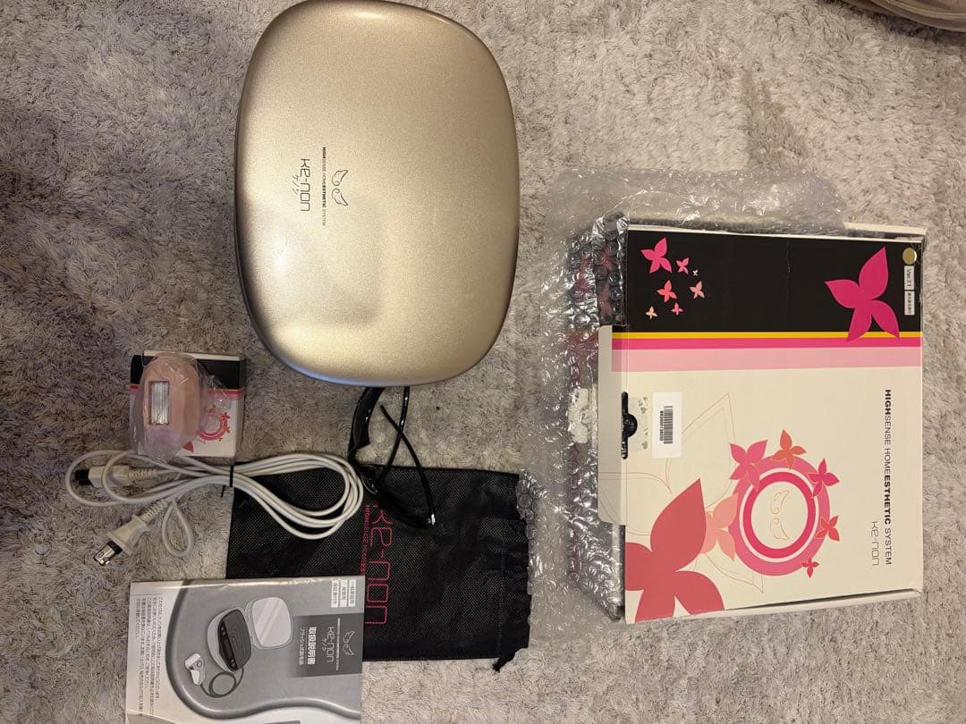【ジャンク品？】KE-NON 脱毛器 ゴールド 7.1Ver