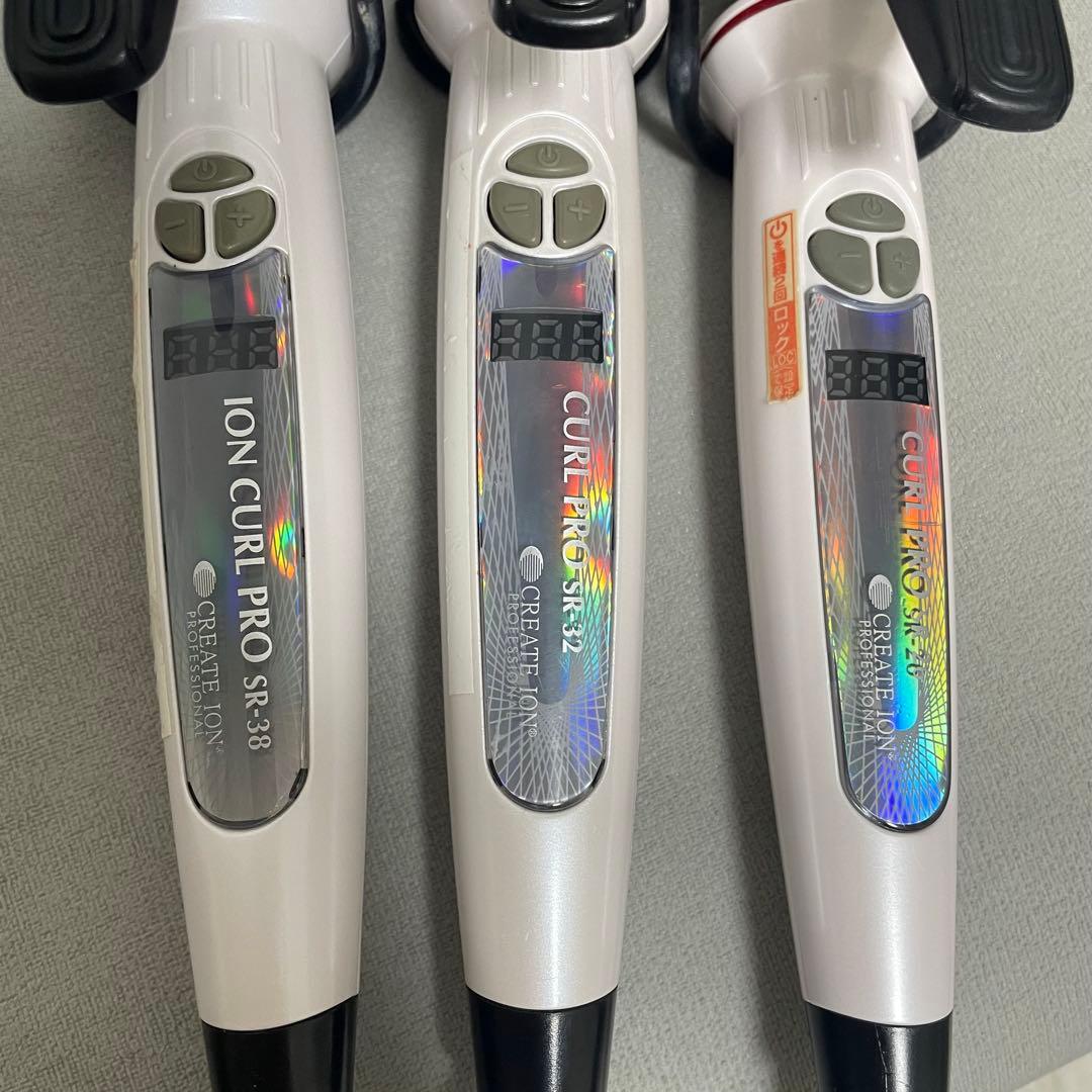 クレイツ3点セット CREATE ION CURL PRO ヘアアイロン www.cosaga.com