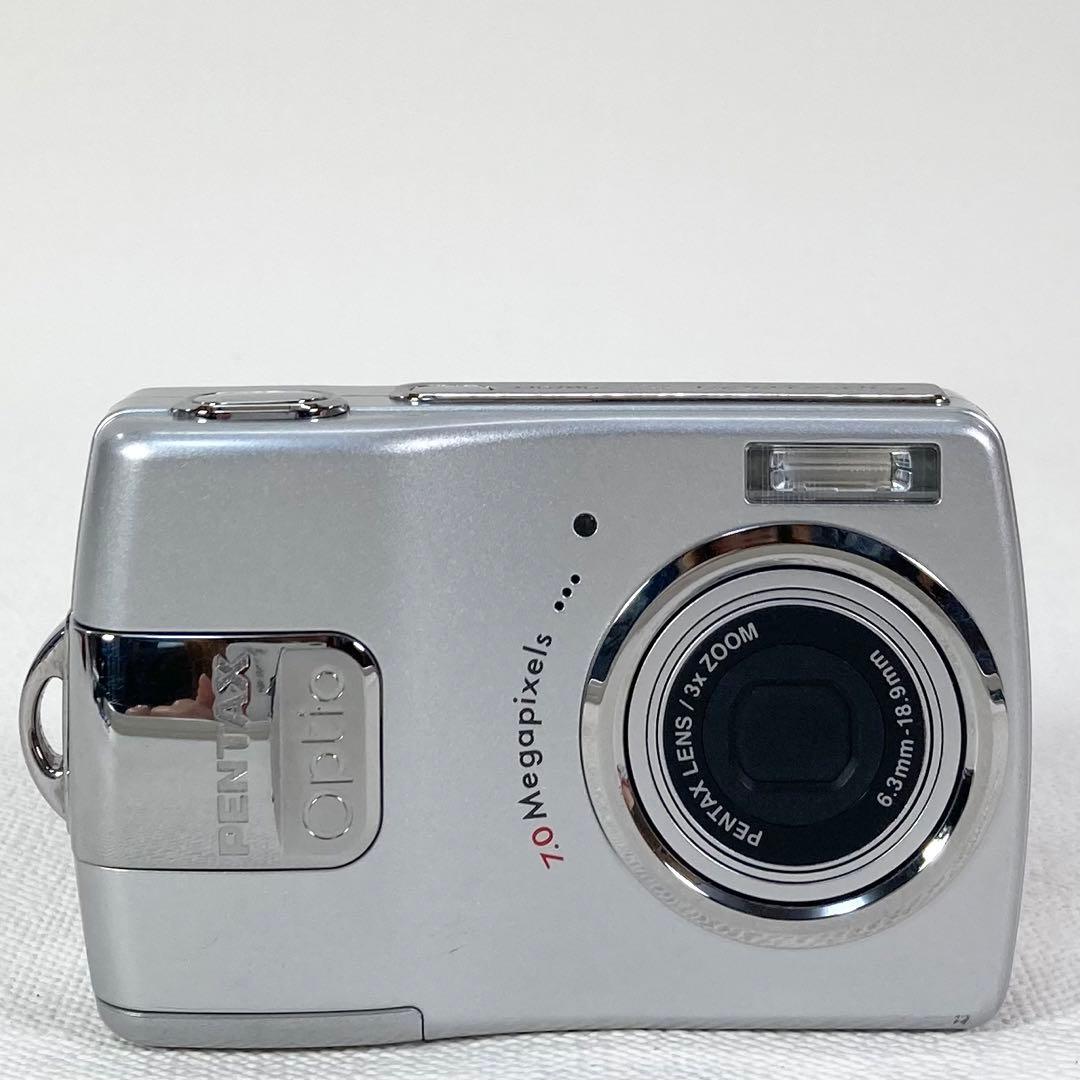 動作確認済 PENTAX Optio M20 単三電池使用 PENTAX ペンタックス Optio M20 シルバー 単3電池駆動 デジカメ