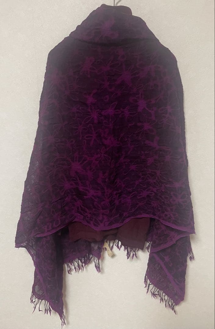 ヨーガンレール☆花フェルトスカーフ☆フワッと軽くて、サラッと快適な