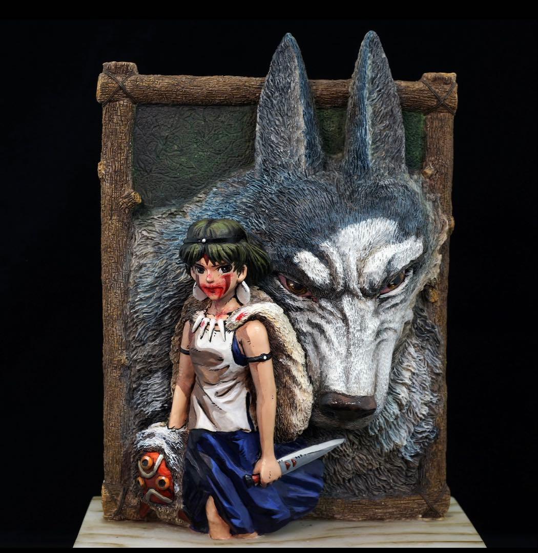 スタジオジブリ　もののけ姫　店頭用ディスプレイフィギュア ジブリ もののけ姫 劇場展示用ディスプレイ - メルカリ