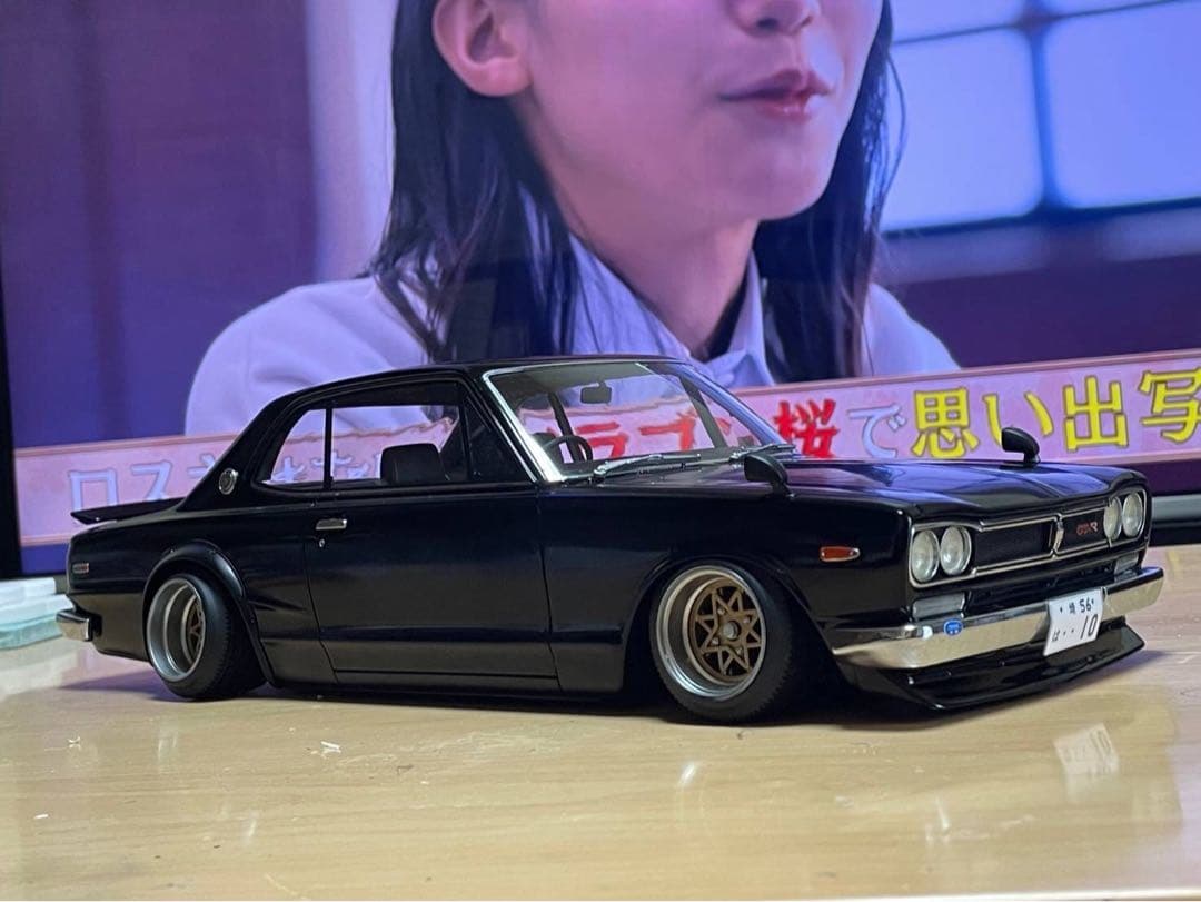 1/12ミニカー IG ハコスカ GTR スターシャーク深リムカスタム ブラック