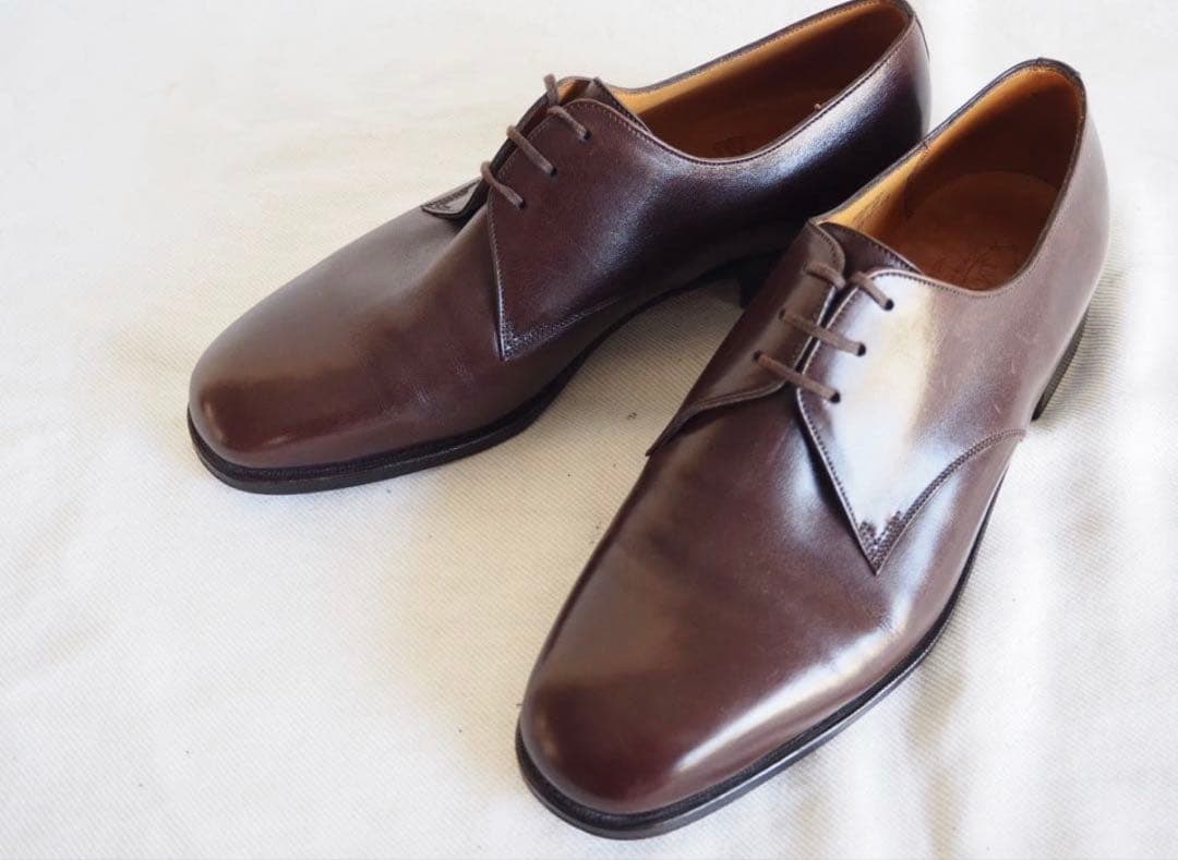 よ*こ様 J.M Weston 553 Brown Derby Shoes Men's Chestnut brown Leather Deck Derby – J.M. Weston