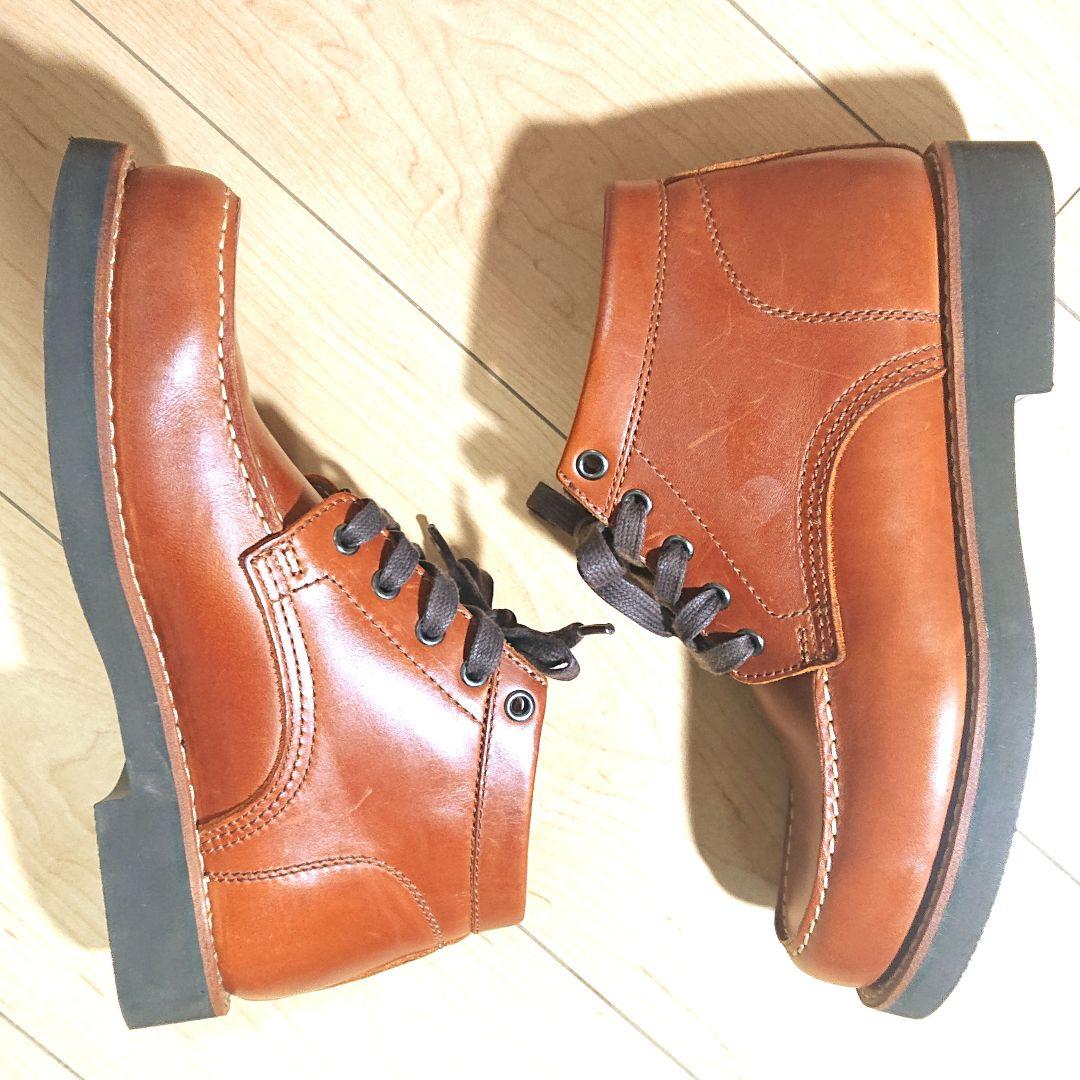 Hawkins モカシン ハイカット ブーツ 26.0cm ブラウン ホーキンス