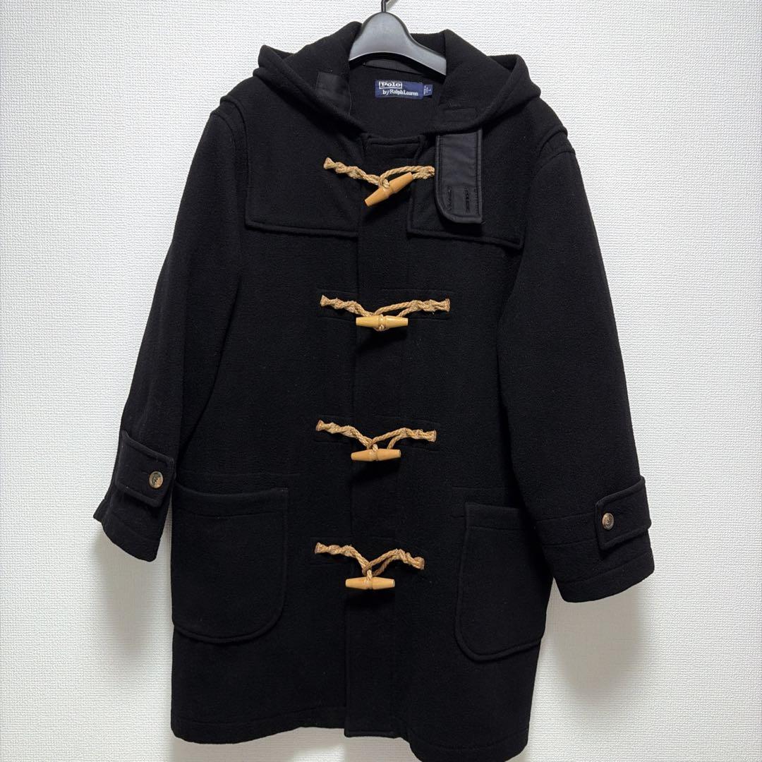 ポロラルフローレン　ダッフルコート USA製　ブラック　L Polo by Ralph Lauren ダッフルコート ブラック USA製 POLO by RALPH