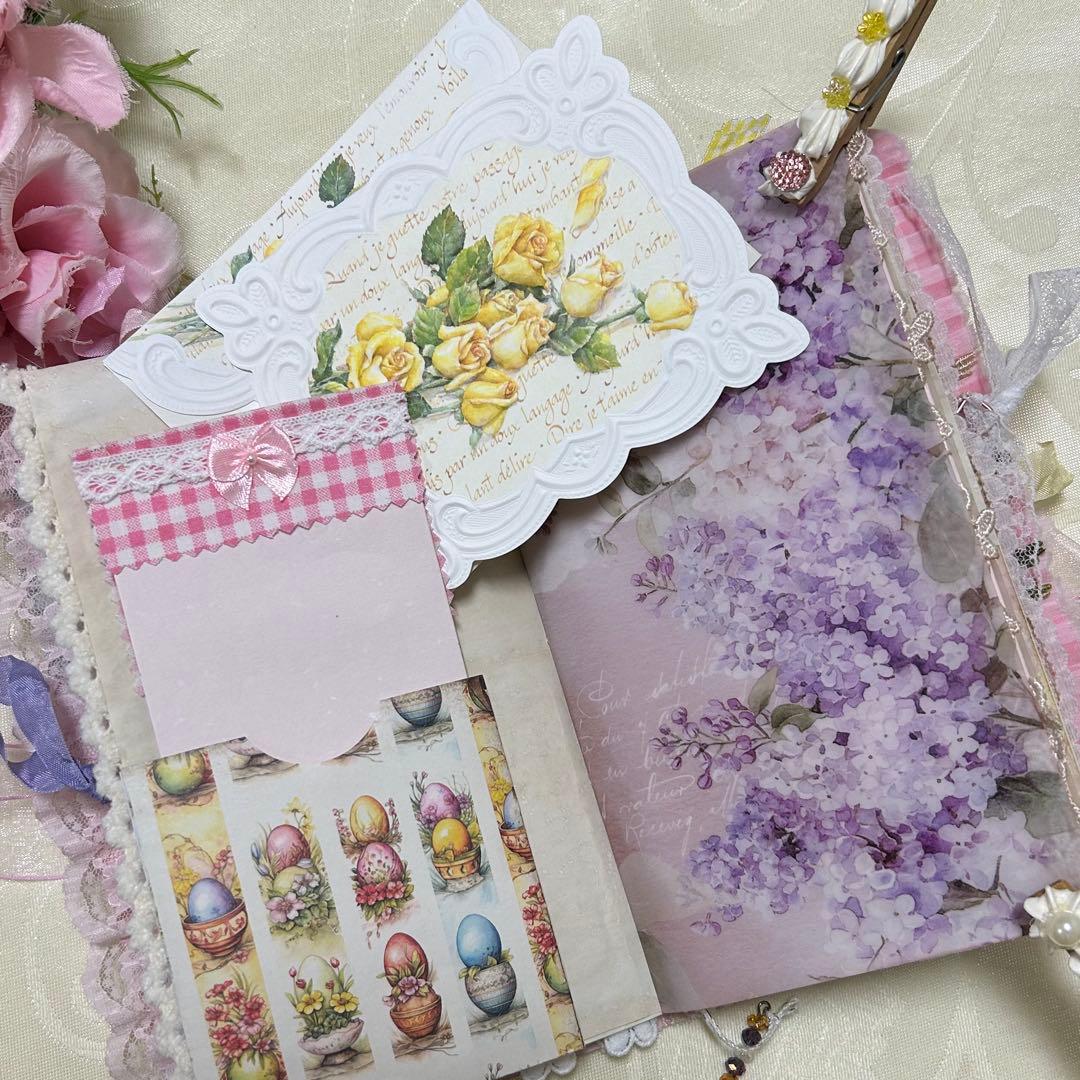 薔薇とレースのジャンクジャーナル・雑記帳 Happy Easter - メルカリ