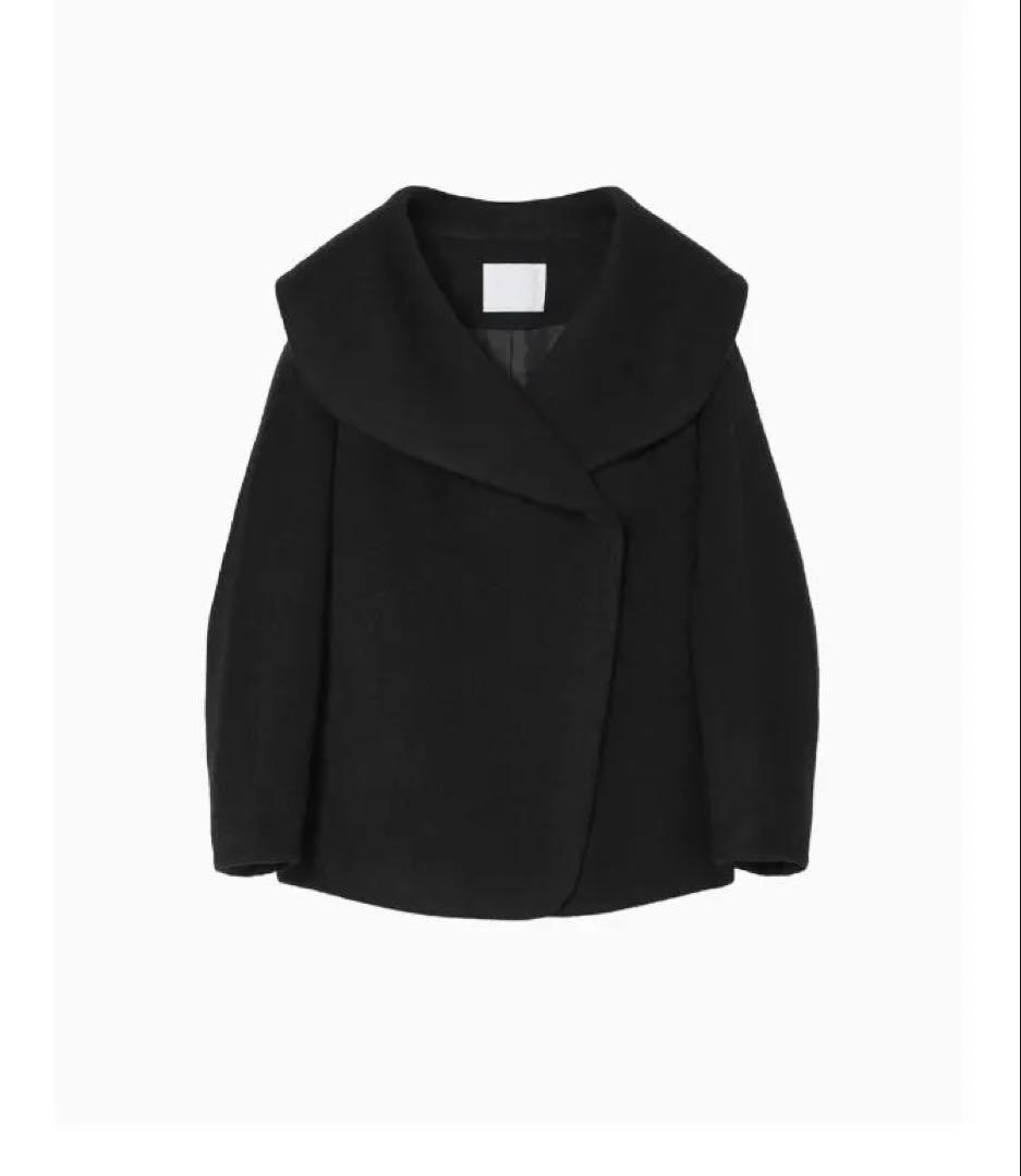 Mame Kurogouchi ショールカラーショートコート Mame Kurogouchi ショールカラーショートコート - メルカリ