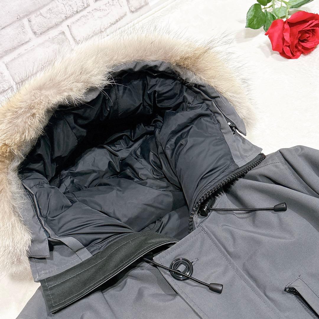 新品同様✨ カナダグース ダウンジャケット ファー グレー L メンズ