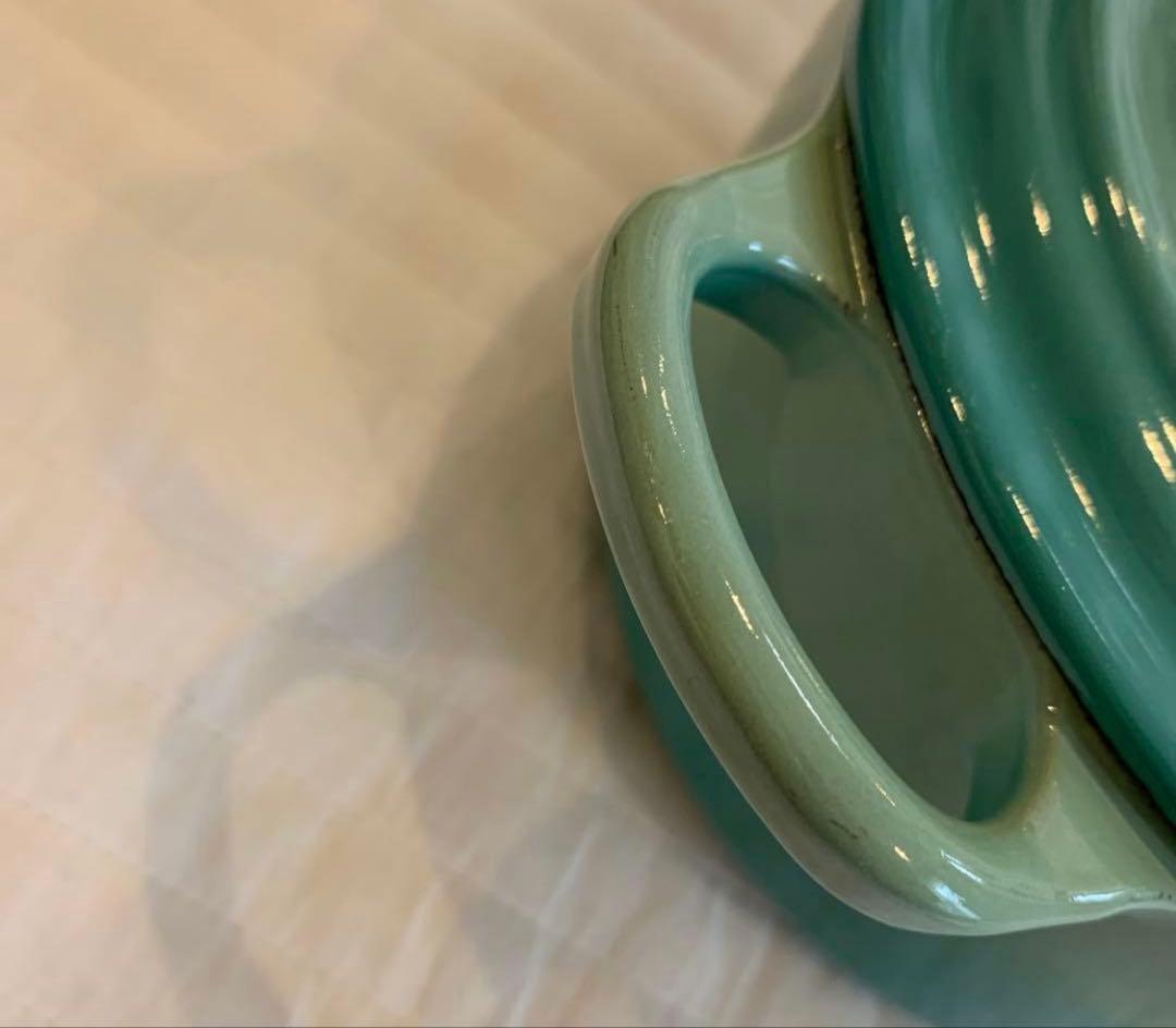 ル・クルーゼ ココットロンド 14cm クールミント 離乳食 小鍋 インテリア