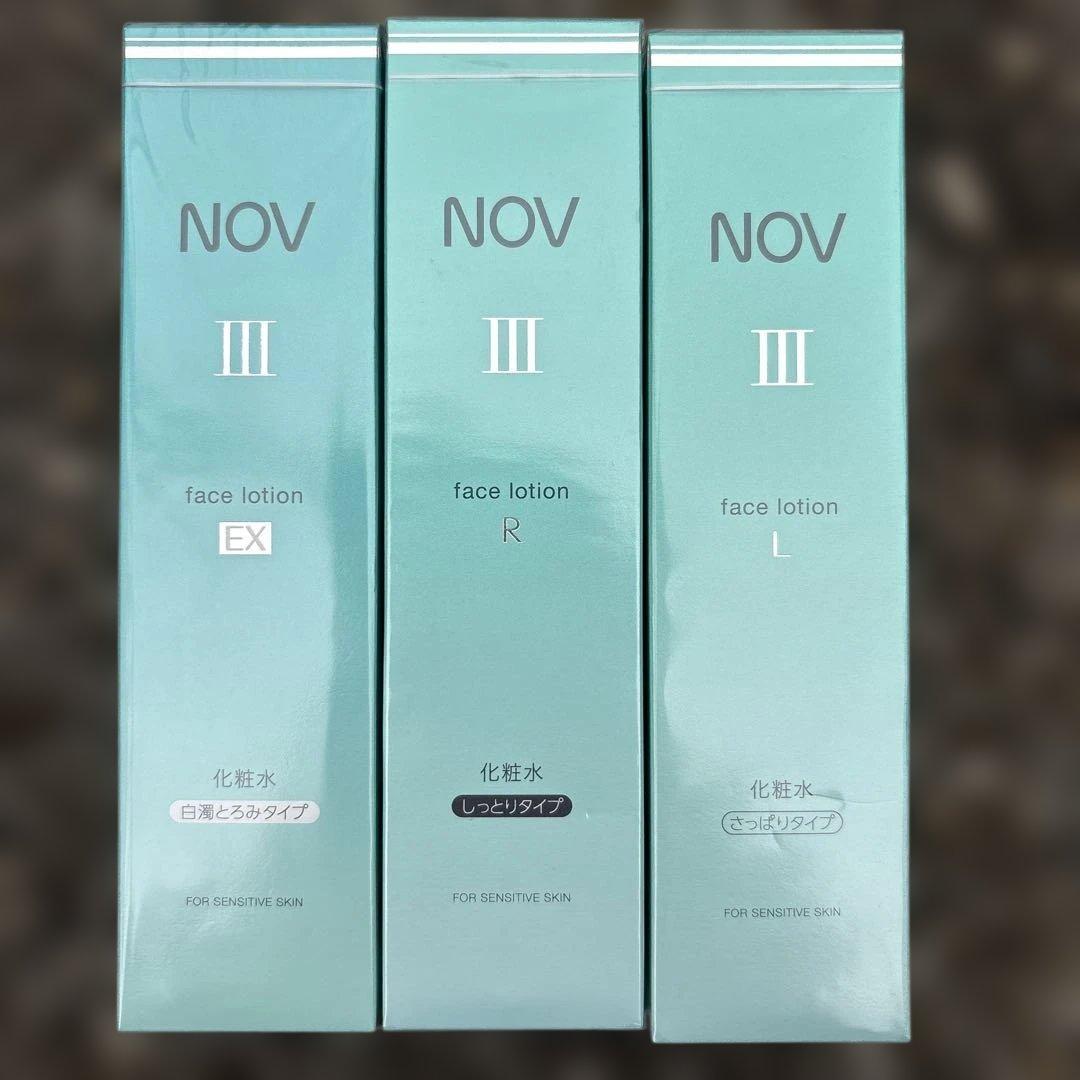 NOV III フェイスローション 3種セット nov ノブii フェイスローション 3本セット ノブⅢフェイスローションR