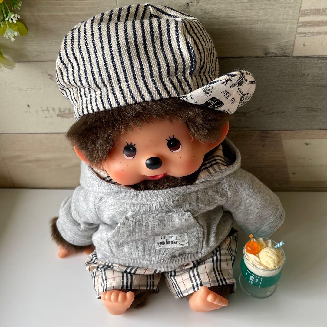 モンチッチMサイズ ハンドメイド服（パーカーセットアップ） - メルカリ