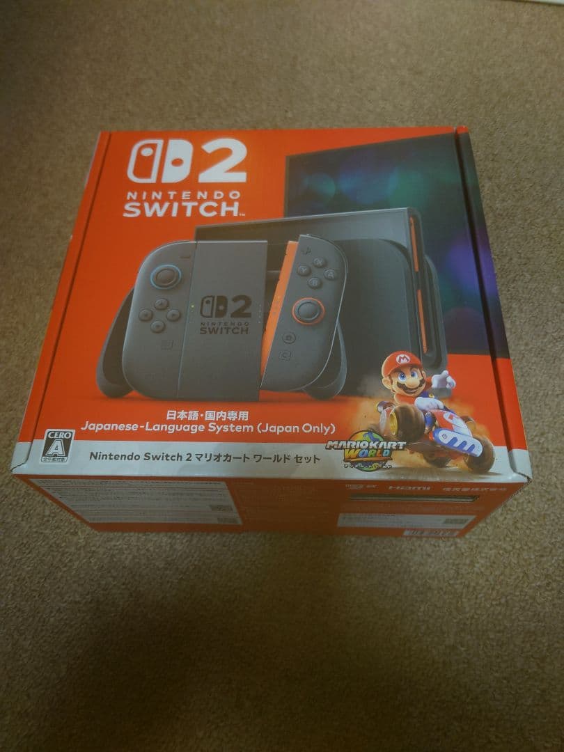 新品未使用　Nintendo Switch 2　マリオカートセット Nintendo Switch 新品 (Nintendo 2 マリオカート ワールドセット) 日本