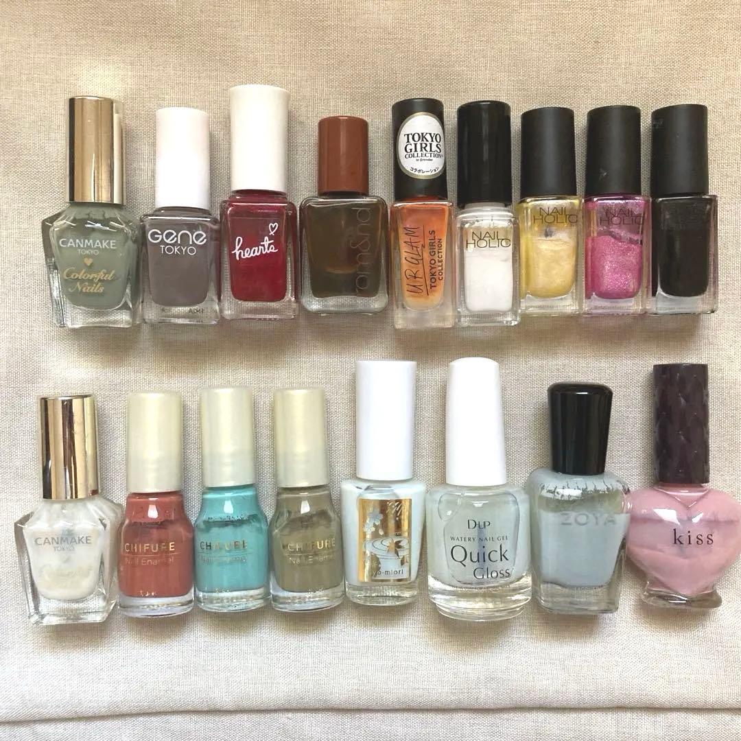 ネイルポリッシュマニキュアまとめ売り 17本 - メルカリ