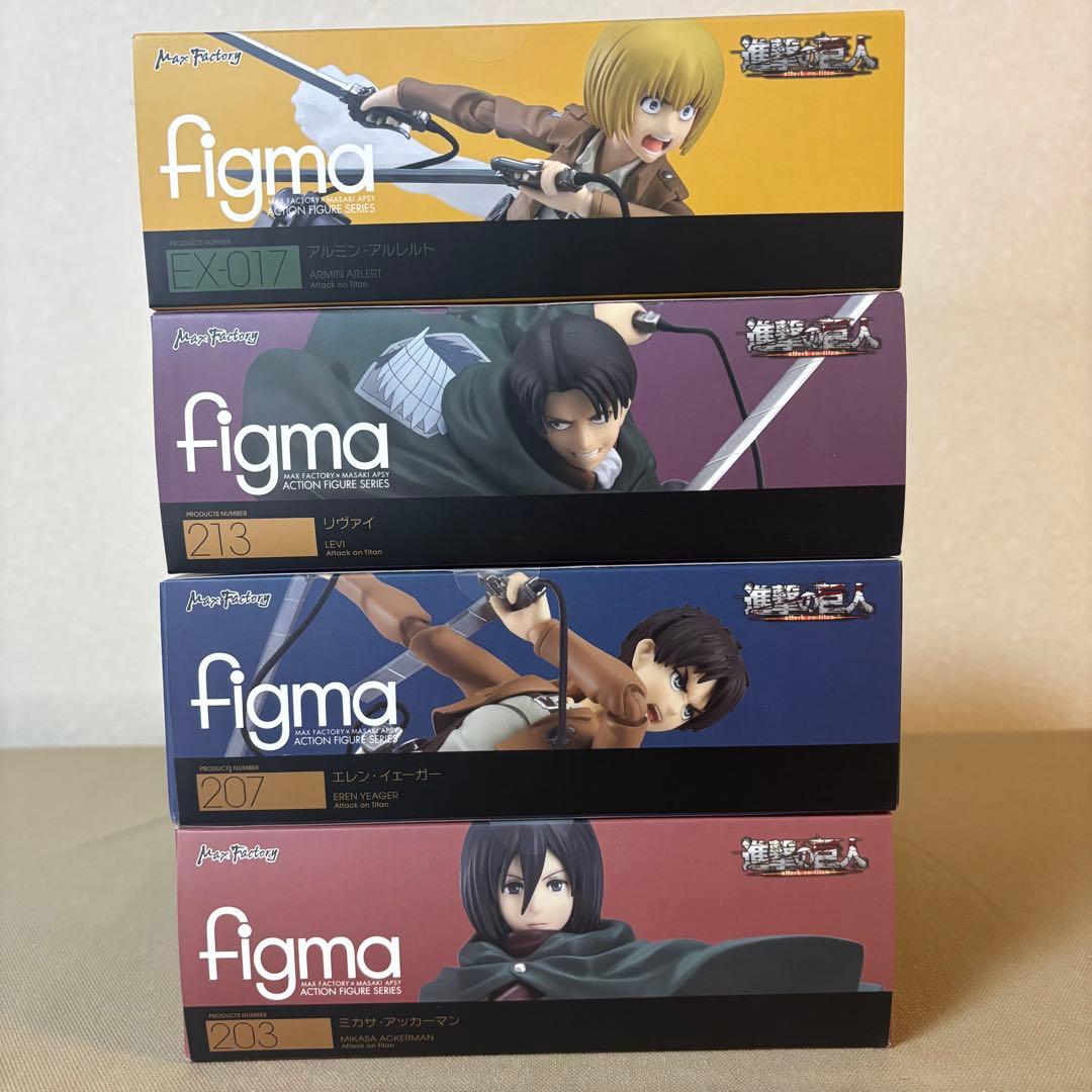 figma 進撃の巨人フィギュア 203/207/213/EX-017 4セット