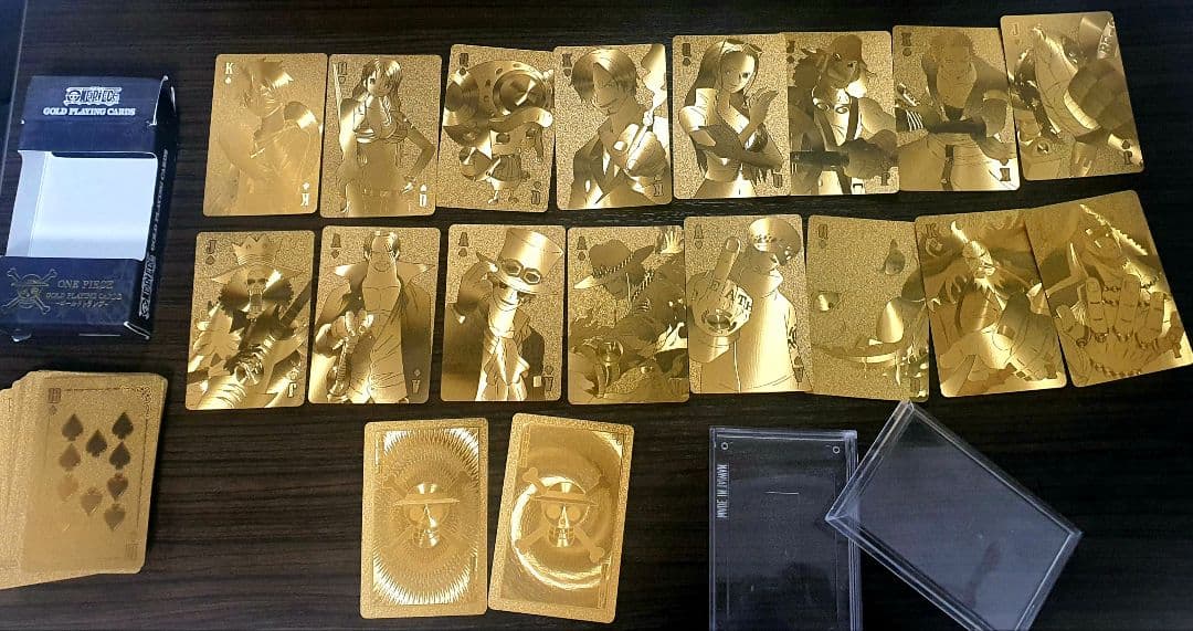 ワンピース ゴールド トランプ カード 箱までフルセット 未使用 - メルカリ